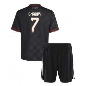 Lacne Dětský Futbalové dres Bayern Munich Serge Gnabry #7 2025-26 Krátky Rukáv - Tretina (+ trenírky)